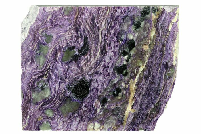 Purple Polished Charoite Slab - Siberia #177860